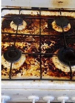 Kitchen tiles before cleaning 1