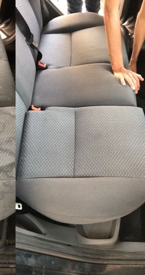 Seat after cleaning