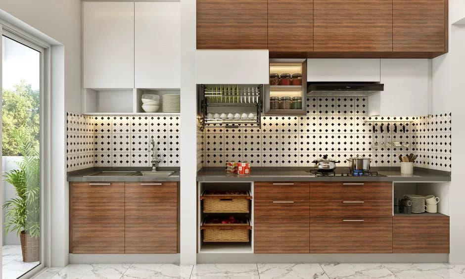 Sparkling clean kitchen platform