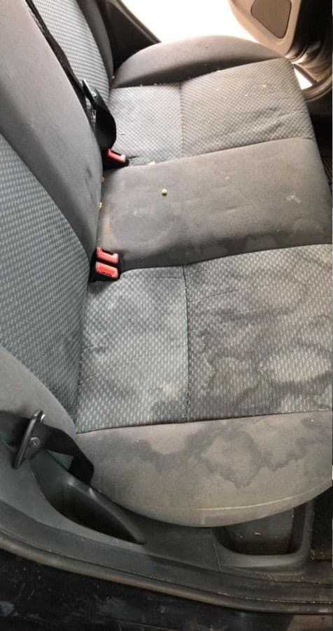 Seat before cleaning