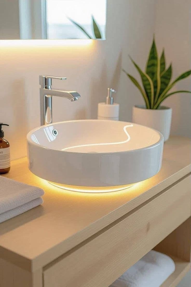 Freshly cleaned wash basin
